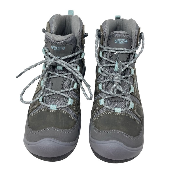 Keen Womens size 9 Circadia Mid Hiking Boots Lace Up Waterproof Steal Gray New - Picture 4 of 11